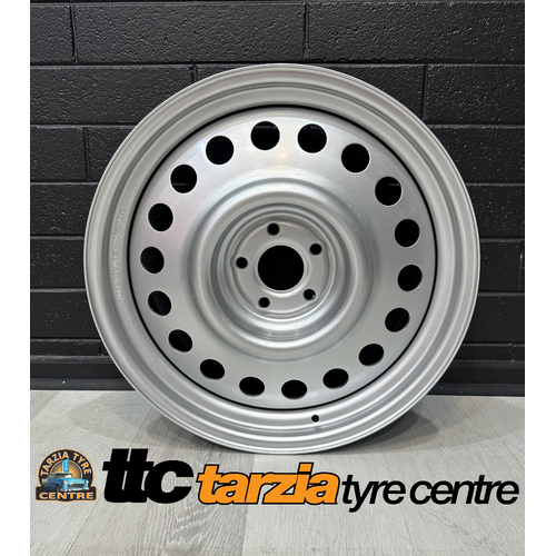 Interceptor 18x8" 5 x 120 Steel Wheel +42 Silver Suit Holden Commodore Cop Rim